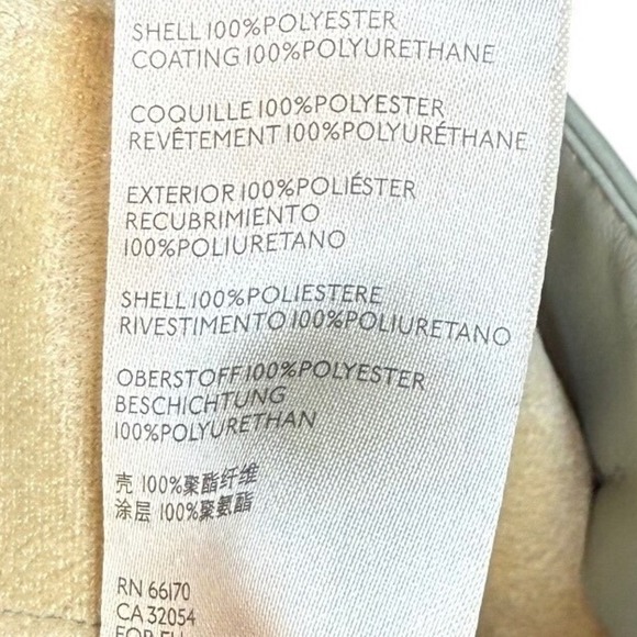 Free People We The Free Real Deal Slit Hem Vegan Leather Pants, Seagrass Size 24 - Picture 12 of 12